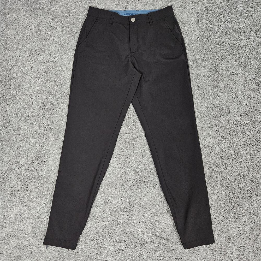 Macade Golf Pants Men's 30 Black Joggers Slim Fit Performance Activewear